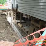 a crawlspace area we are turning into basement