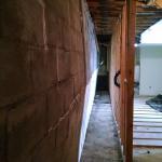 Before: a bowed basement wall