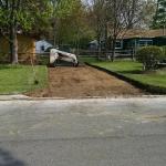 During: driveway excavation